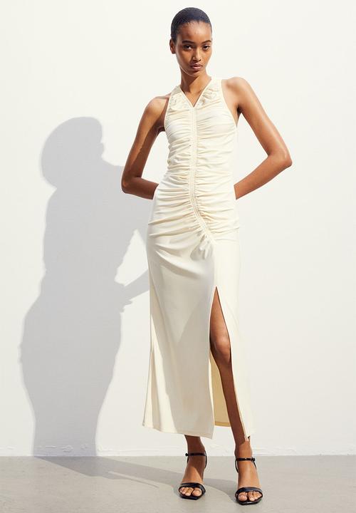 H&M - Ruched dress - cream