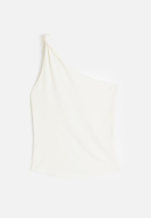 H&M - One-shoulder top - white