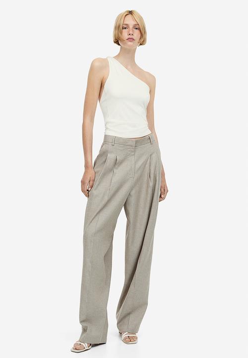 H&M - One-shoulder top - white