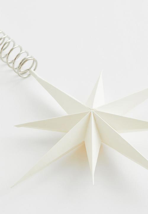 H&M - Christmas tree star - white 