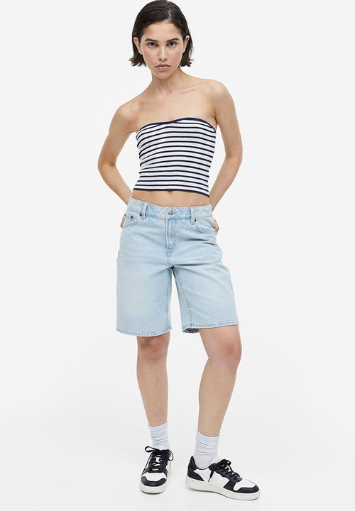 H&M - Bermuda low shorts - pale denim blue