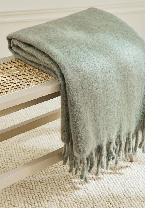 H&M - Wool-blend blanket - green