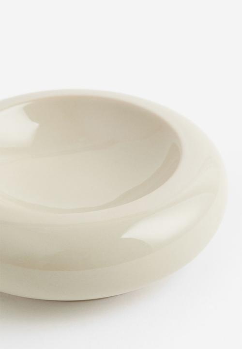 H&M - Decorative stoneware bowl - beige