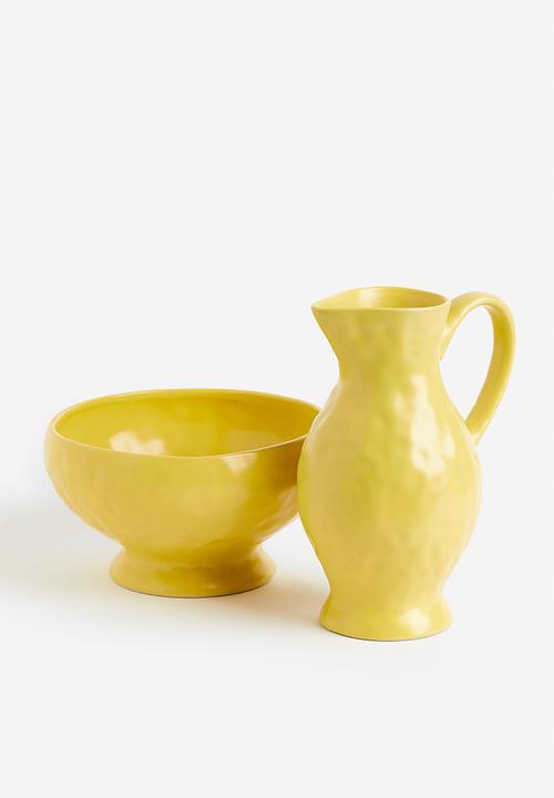 H&M - Stoneware jug - yellow
