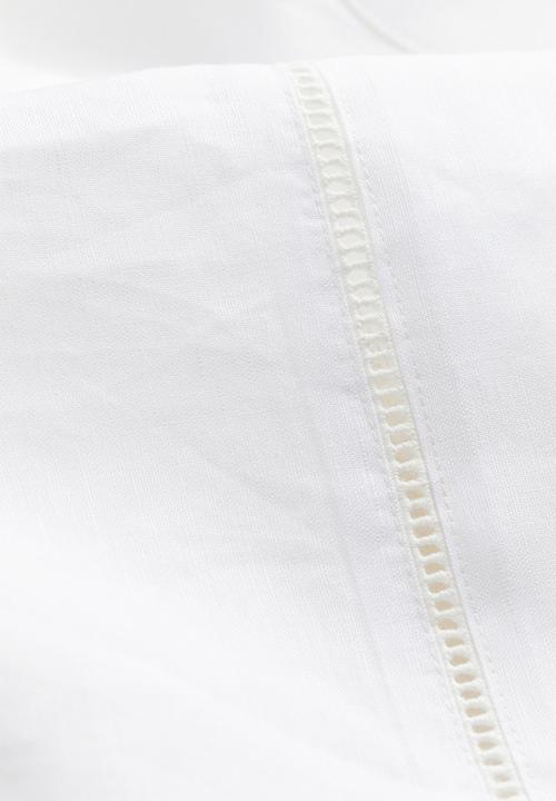 H&M - Linen-blend dressing gown - white