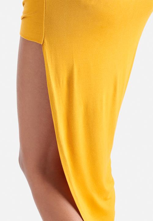 Influence. - Jersey Midi Skirt With Asymmetric Hem