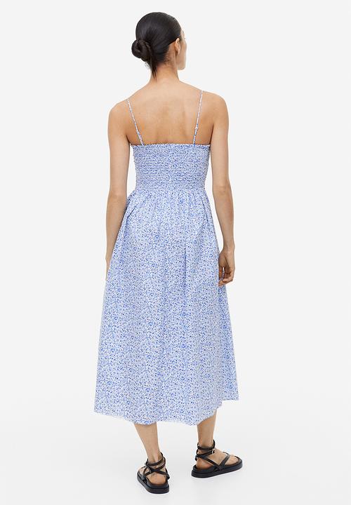 H&M - Smocked cotton dress - blue