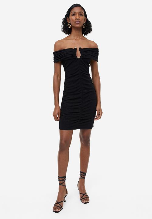 H&M - Off-the-shoulder dress - black