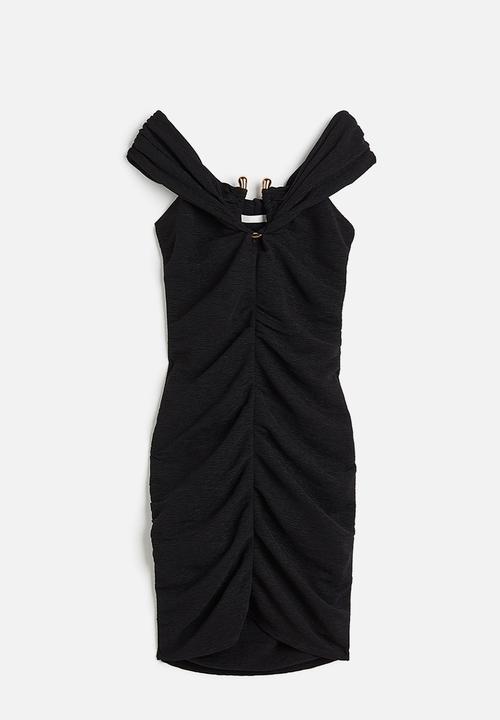 H&M - Off-the-shoulder dress - black
