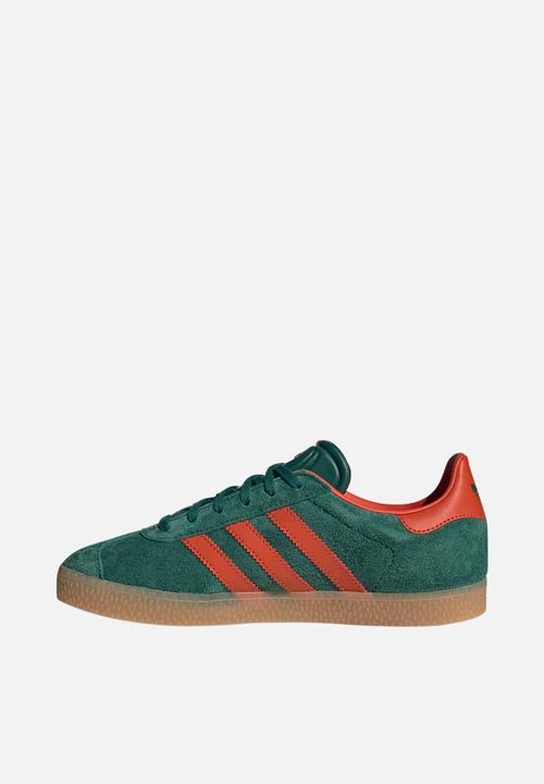 adidas Originals - Gazelle J - Collegiate Green/Preloved Red/Gum 3