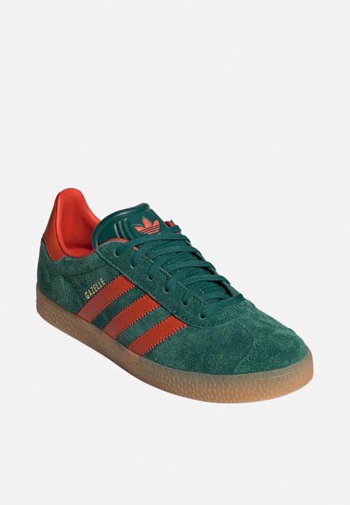 adidas Originals - Gazelle J - Collegiate Green/Preloved Red/Gum 3