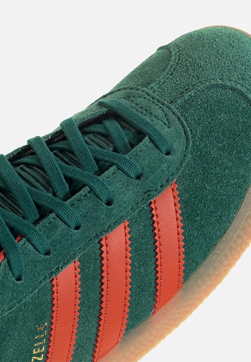 adidas Originals - Gazelle J - Collegiate Green/Preloved Red/Gum 3