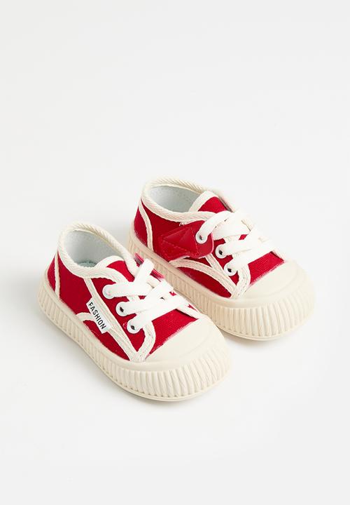 Pop Candy - Lace up sneakers - red