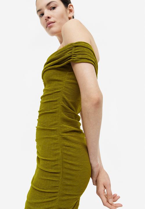 H&M - Off-the-shoulder dress - green