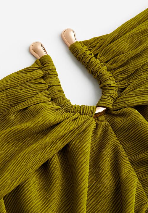 H&M - Off-the-shoulder dress - green