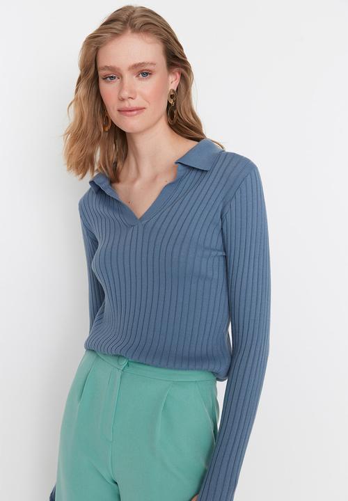 Trendyol - Poloneck sweater - indigo
