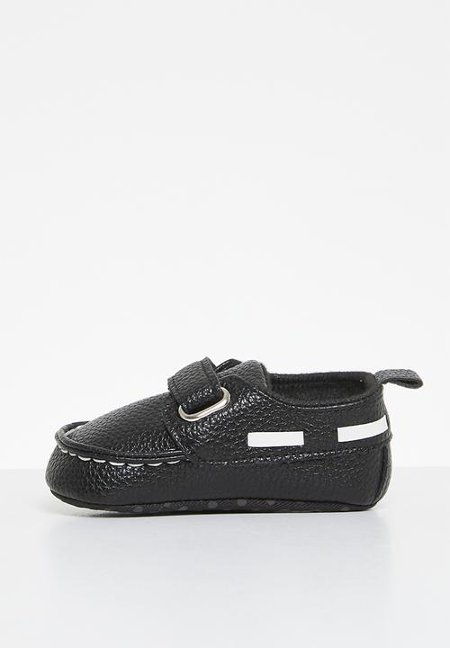 Pop Candy - Velcro strap loafer - black