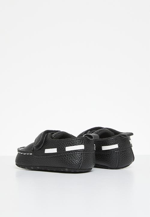 Pop Candy - Velcro strap loafer - black