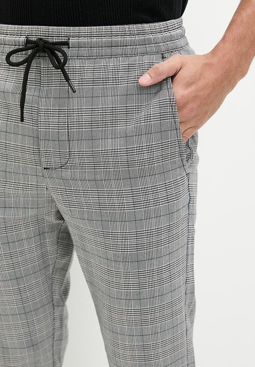 Only & Sons - Onslinus life tap check 00367 pant - black
