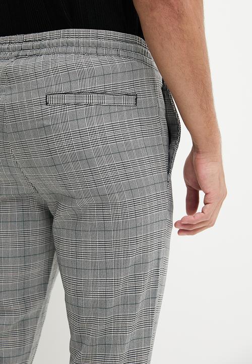 Only & Sons - Onslinus life tap check 00367 pant - black