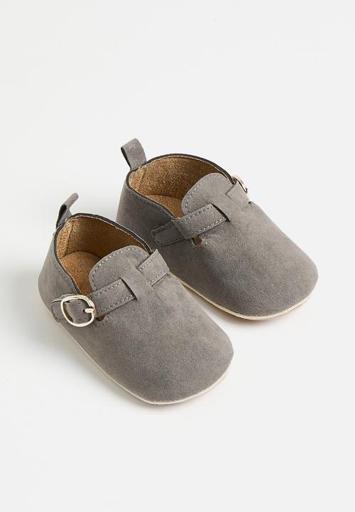 Pop Candy - Side buckle booties - grey