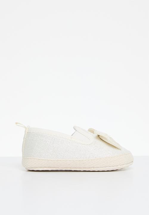 Pop Candy - Bowknot slip on sneakers - white