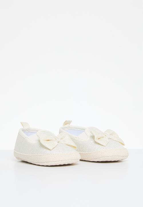 Pop Candy - Bowknot slip on sneakers - white