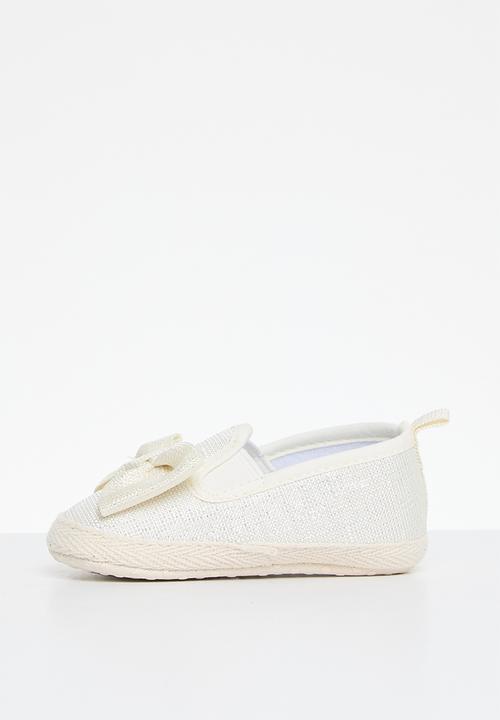 Pop Candy - Bowknot slip on sneakers - white