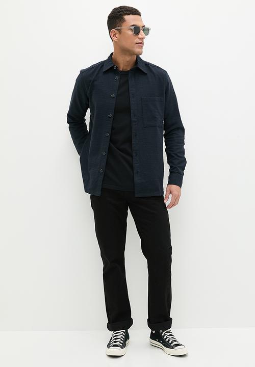 Only & Sons - Onslawson reg long sleeve shirt - dark navy