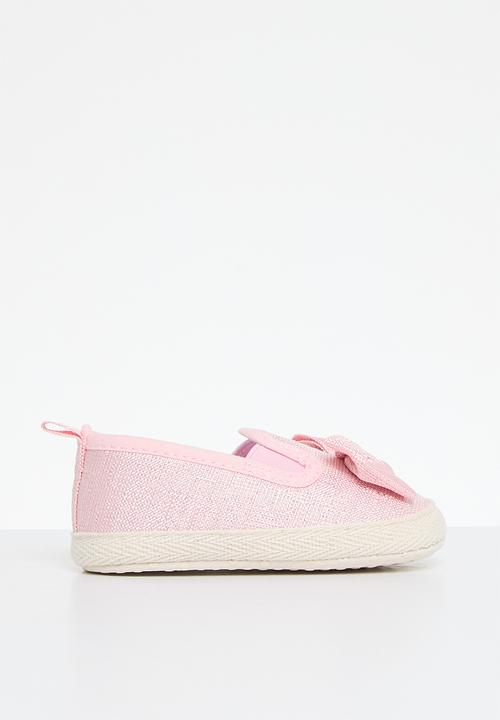 Pop Candy - Bowknot slip on sneakers - pink