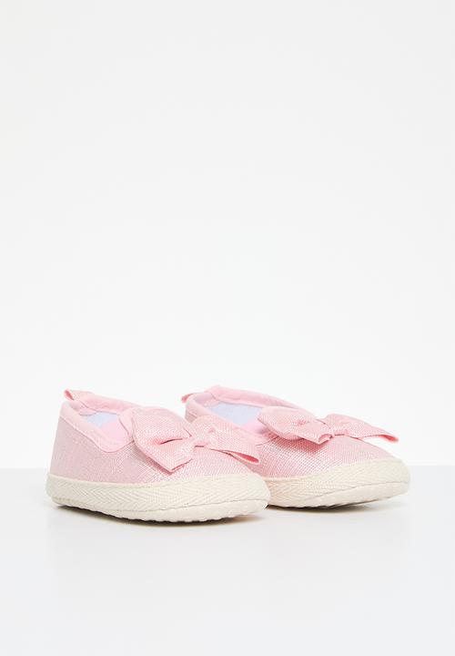 Pop Candy - Bowknot slip on sneakers - pink