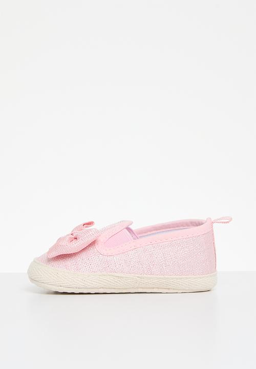 Pop Candy - Bowknot slip on sneakers - pink