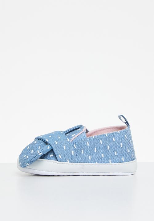 Pop Candy - Polka dot bowknot sneakers - blue