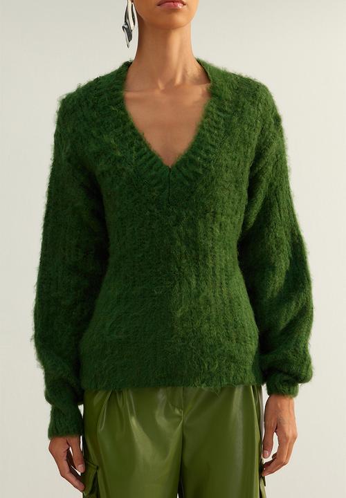 Trendyol - Limited edition v-neck sweater - green