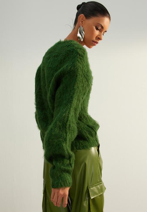 Trendyol - Limited edition v-neck sweater - green