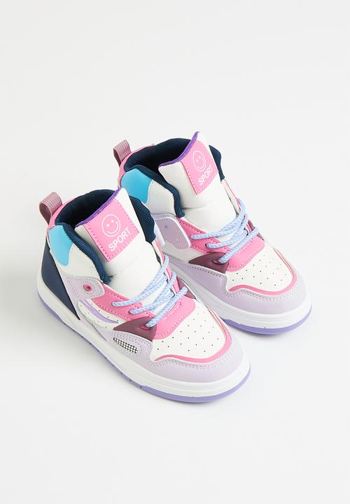 Pop Candy - Lace up high top sneakers - purple
