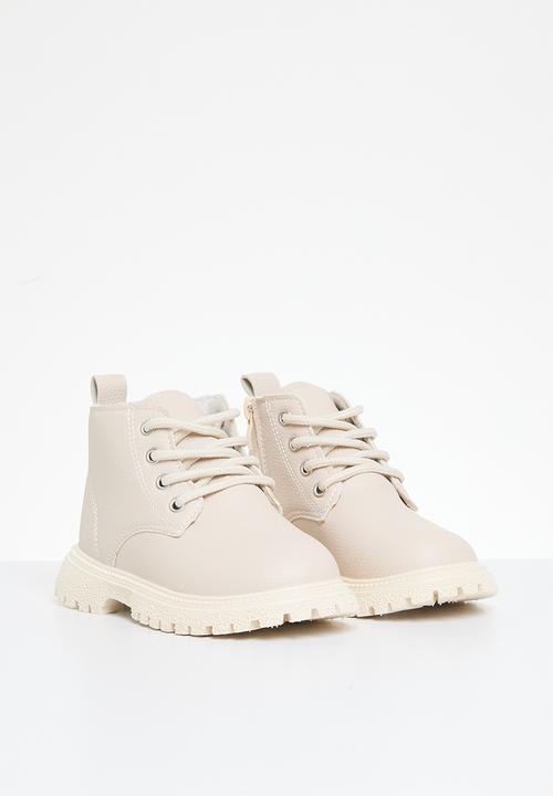 Pop Candy - Lace up boots - neutral 