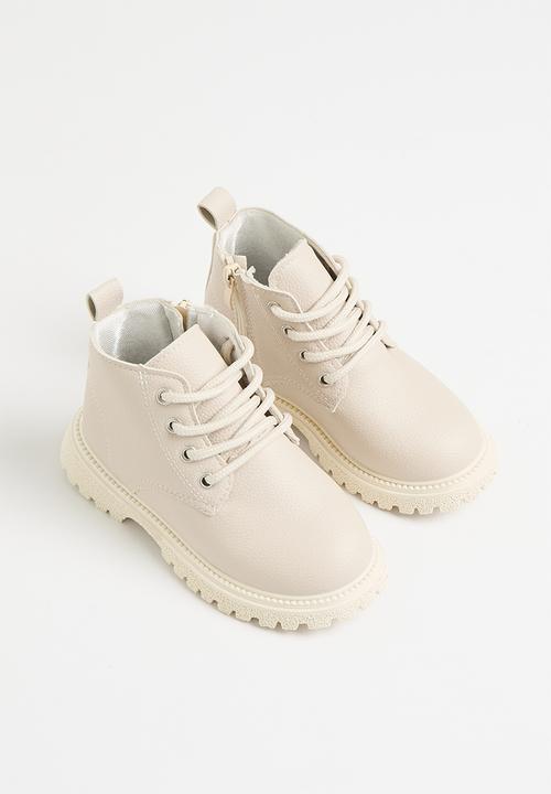 Pop Candy - Lace up boots - neutral 