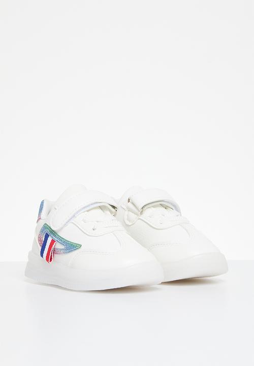 Pop Candy - Lace and velcro sneakers - white multi 