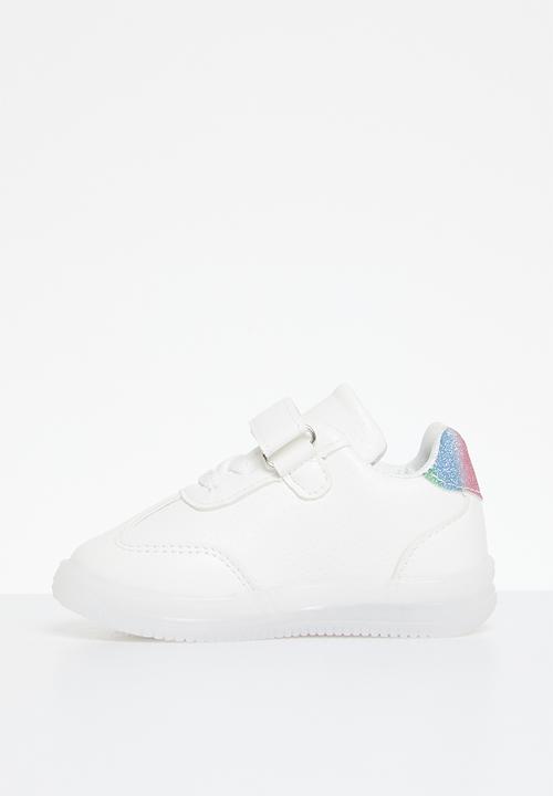 Pop Candy - Lace and velcro sneakers - white multi 