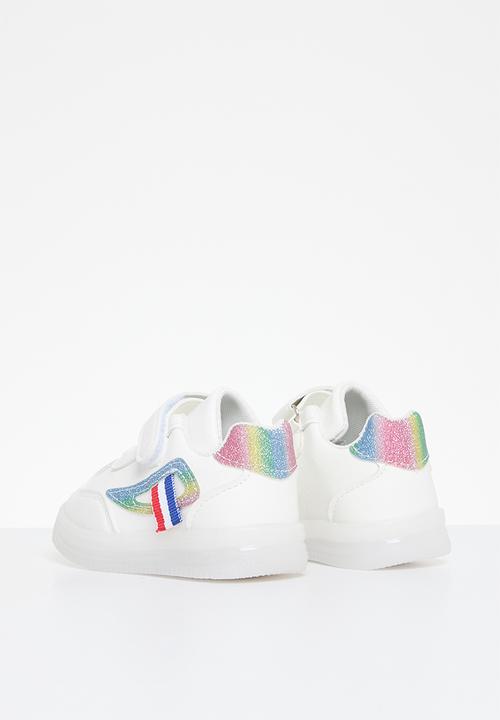 Pop Candy - Lace and velcro sneakers - white multi 