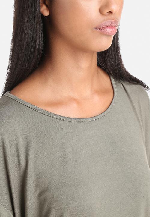 Influence. - Asymmetric Jersey Top