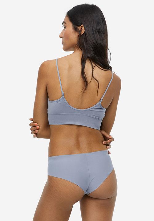 H&M - Seamless padded bralette - blue