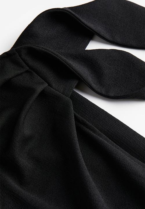H&M - Jersey wrap skirt - black
