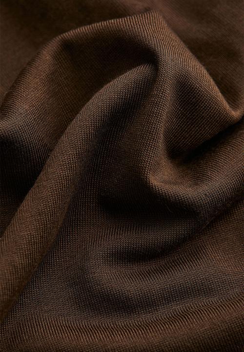 H&M - Modal-blend slip dress - dark brown