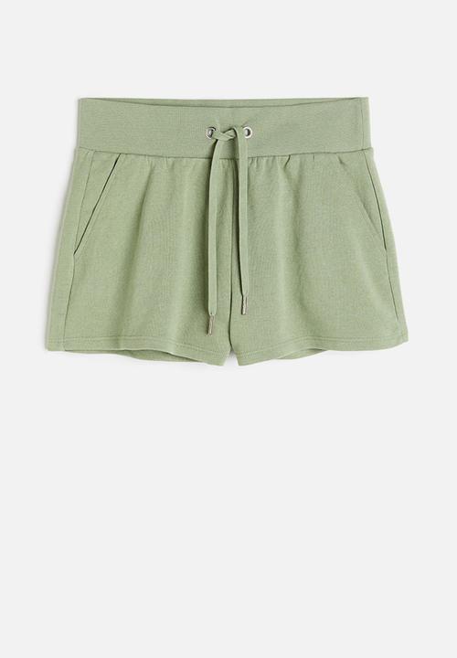 H&M - Sweatshorts - light khaki green