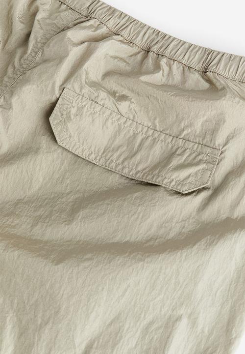 H&M - Parachute trousers - light khaki green