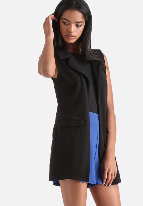 Influence. - Double Pocket Sleeveless Blazer
