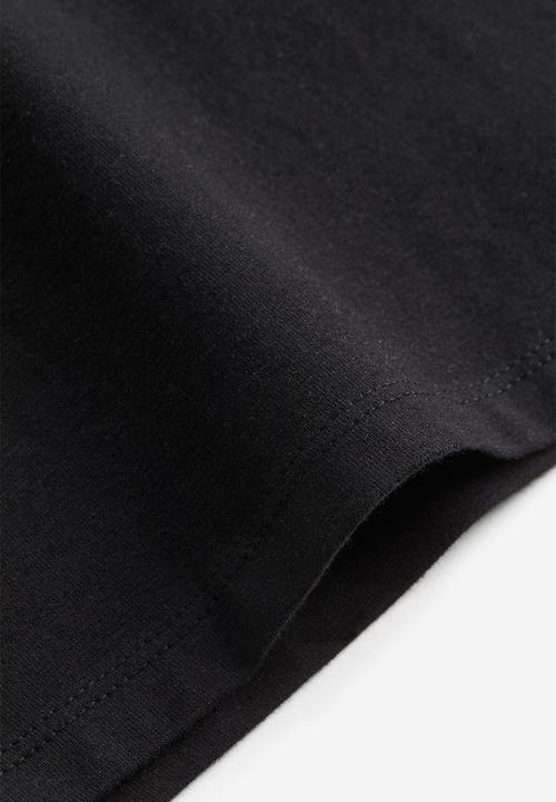 H&M - Flared-skirt jersey dress - black
