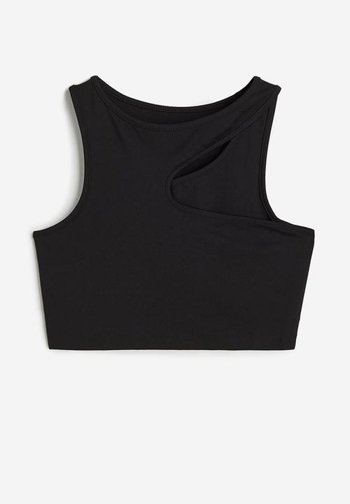 H&M - Drymove™ medium support sports bra - black